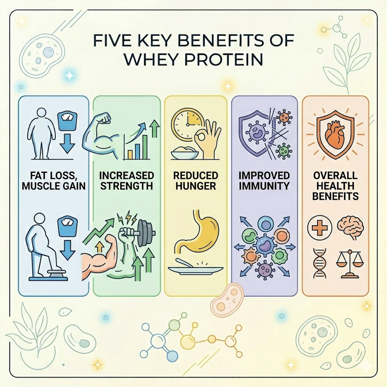 Five Benefits of Whey Protein