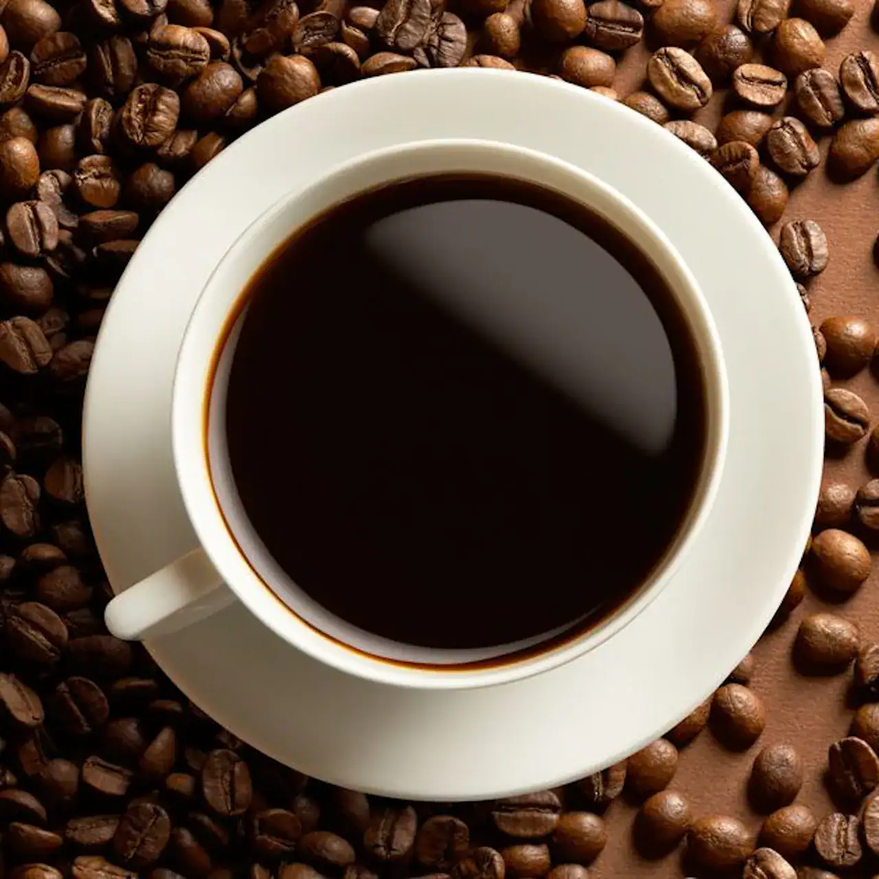 Coffee birds eye view