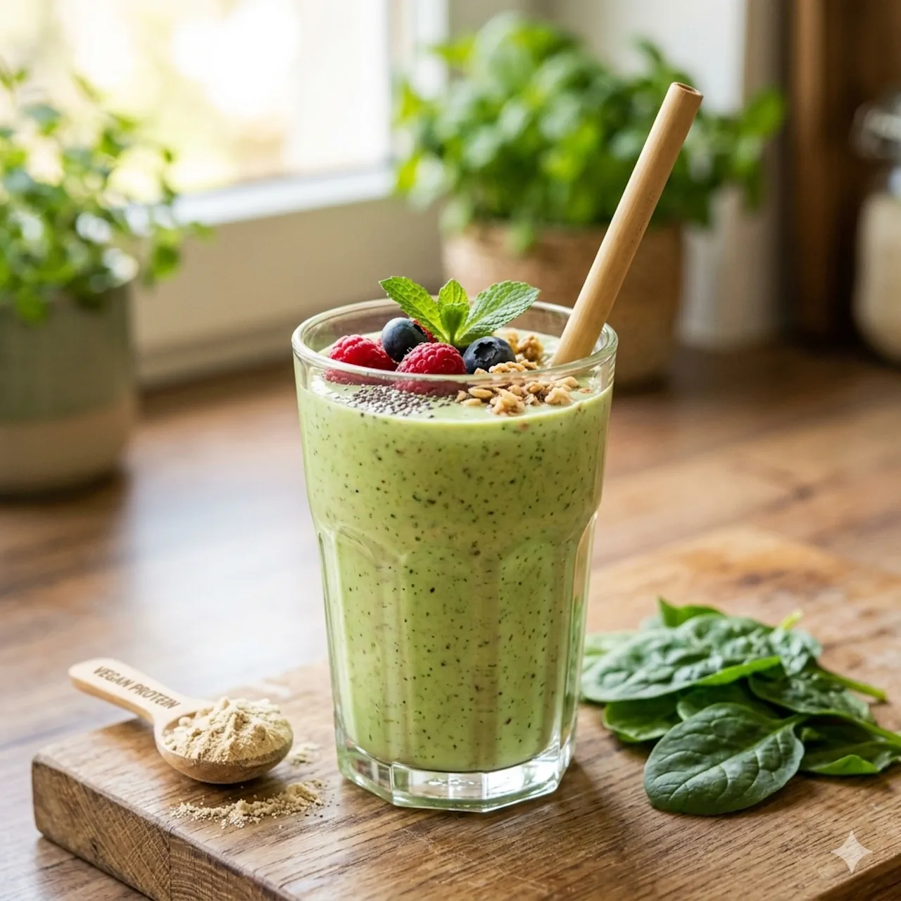 Healthy protein shake using unflavored protein powder