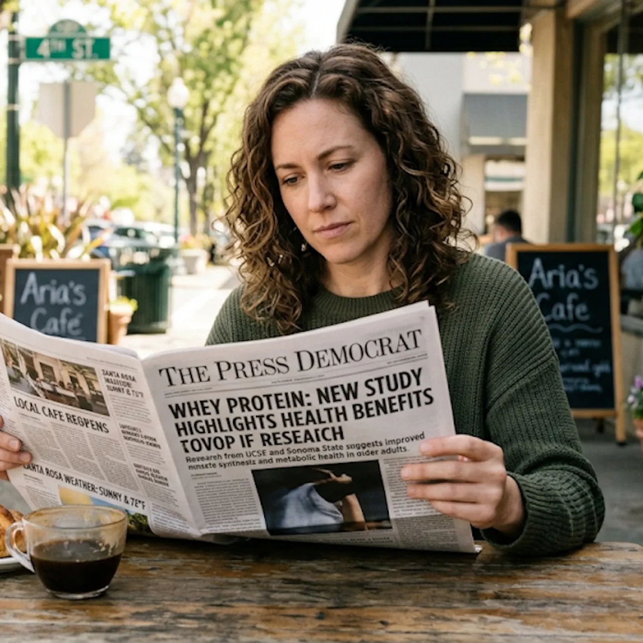 newspaper reading