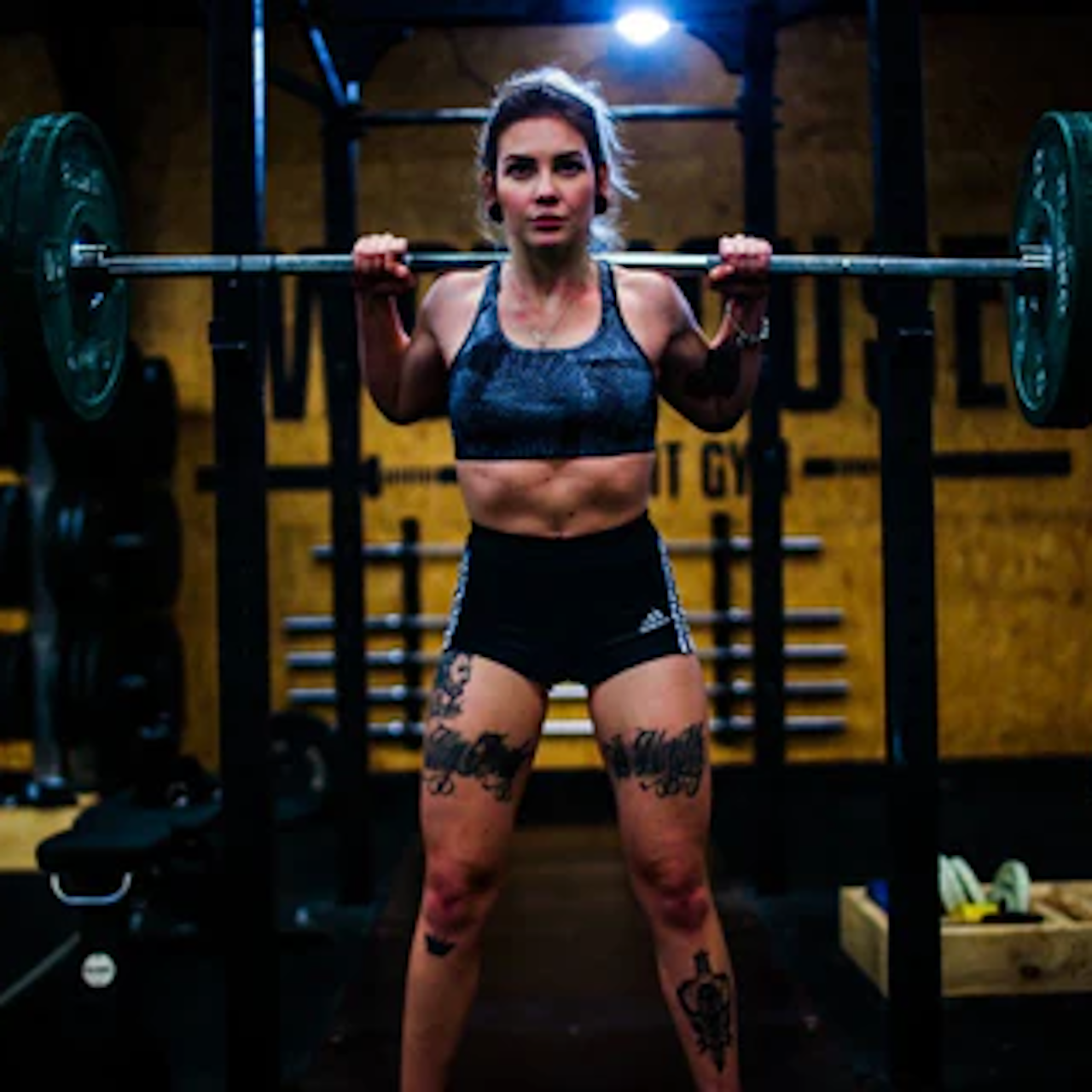 woman squatting