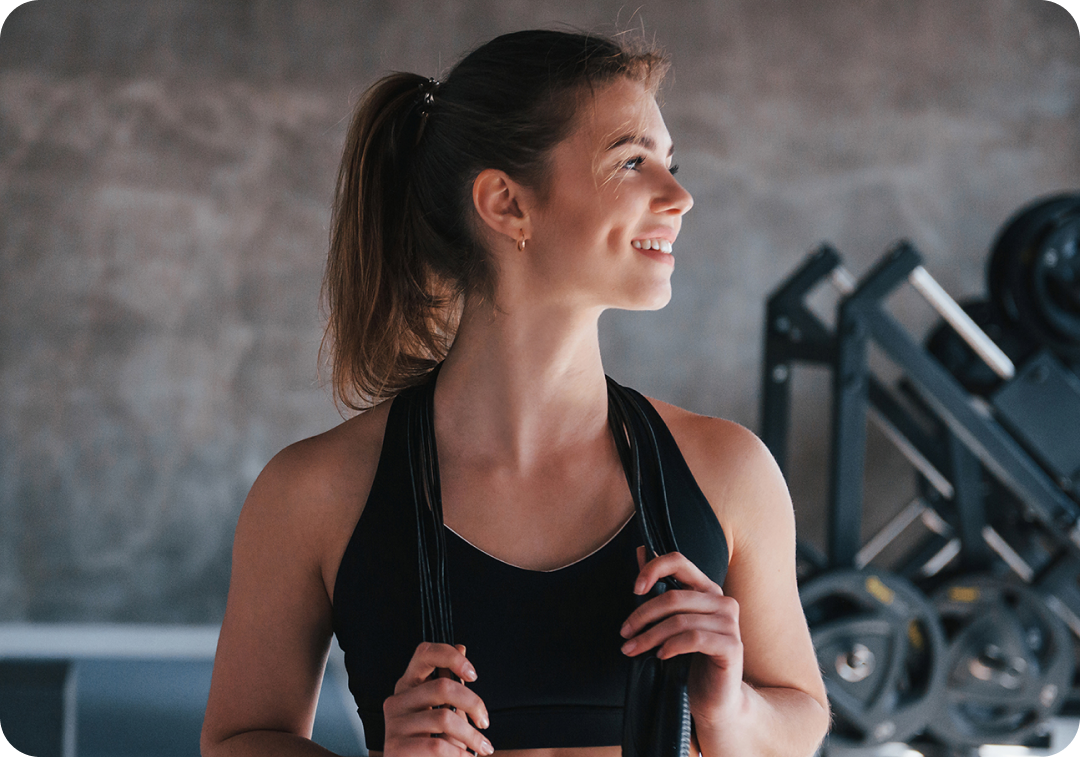Woman at the gym